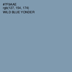 #7F9AAE - Wild Blue Yonder Color Image